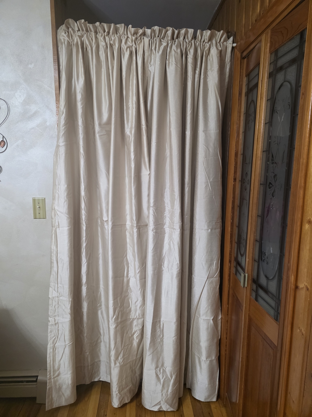 Neutral Cream Curtain Panel - Home Accents